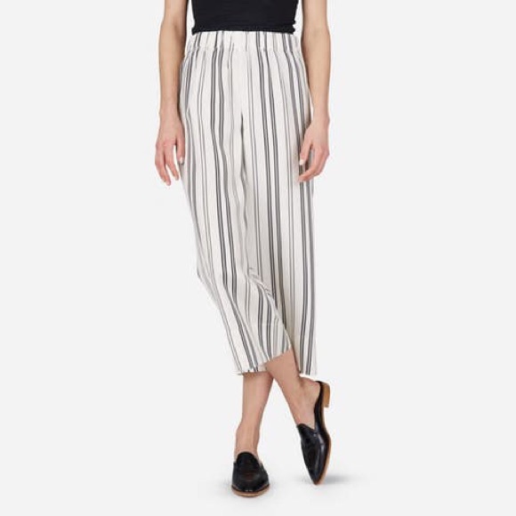 silk striped pants